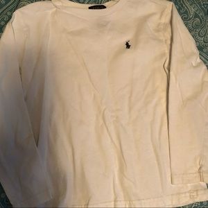 Crisp white long sleeve Tee by Ralph Lauren Polo